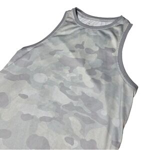 Nike Shirt Womens Medium Gray‎ Camo Dry Tank Camouflage Wout Out Running